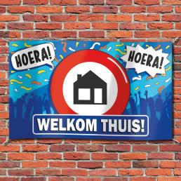 XXL vlag welkom thuis