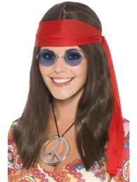 Hippie chick (incl. bandana, bril)