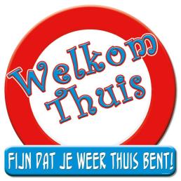 huldeschild welkom thuis