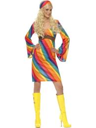 rainbow dress met sjaaltje