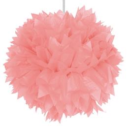 Pompon diam. 30 cm roze