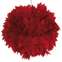 Pompon diam. 30 cm rood