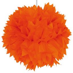 Pompon diam. 30 cm oranje