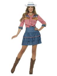 Cowgirl rok, blouse en hoed