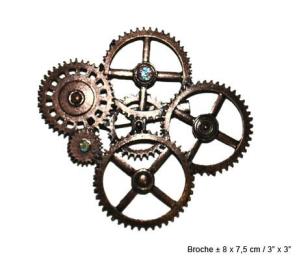 Steampunk broche