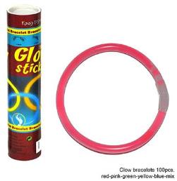 glow armbanden 100 st (5 kleuren)