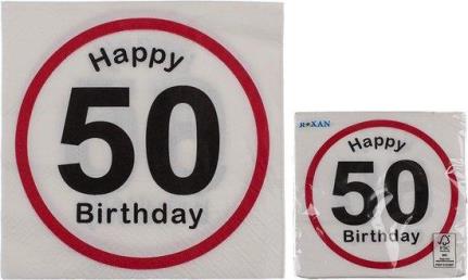 servetten happy 50 (20 st)