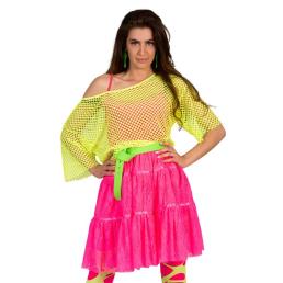 net shirt neon geel