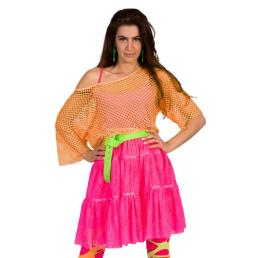 net shirt neon oranje