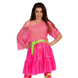 net shirt neon roze