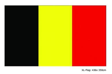 XL vlag  België 436x350cm