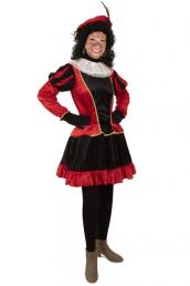 Piet jurk zwart/rood