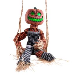 pompoen op schommel animatronic