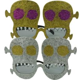 Bril skull glitter