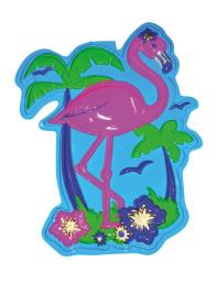 wanddeco flamingo