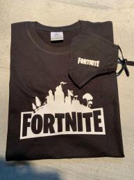 fortnite set t-shirt + mondmasker