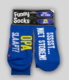 funny socks opa slaapt