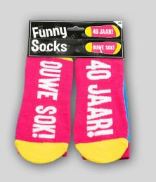 funny socks 40 jaar 