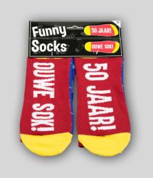 funny socks 50 jaar