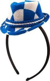 diadeem minihoedje tirol blauw/wit