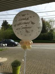 Grote witte communieballon