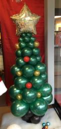 Kerstboom ballon groot
