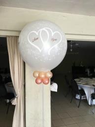 ballon groot harten met namen