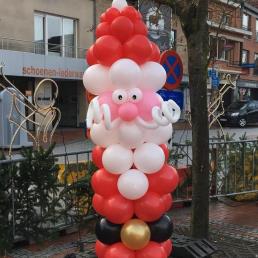 kerstman ballonnen