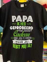 t-shirt papa groen