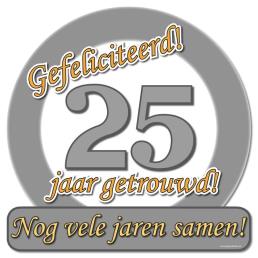 huldeschild 25 jaar getrouwd