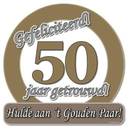 huldeschild 50 jaar getrouwd